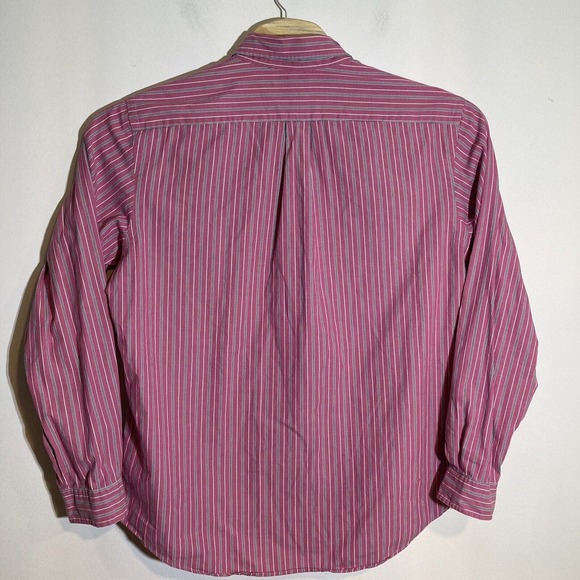 Ralph Lauren Men’s XXL Custom Fit Button Down Shirt Pink Striped Cotton - Picture 4 of 5